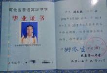 河北省的高中畢業(yè)證都是什么樣子的