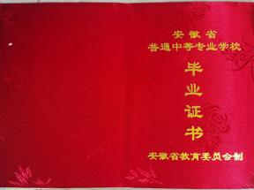 安徽省中專畢業(yè)證是什么顏色的啊