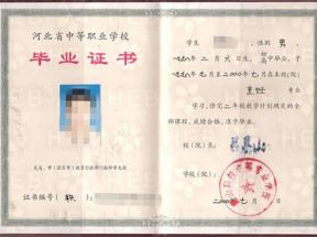 2002年中專畢業(yè)證樣本及高清圖片