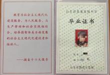 寧陽縣2000年高中畢業(yè)證樣本及圖片參數(shù)